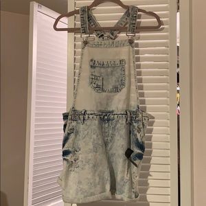 Acid wash overalls